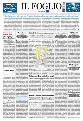 Prima-pagina-il foglio-messina-edizione-di-oggi-22-01-2025